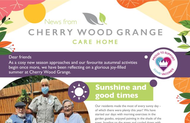 Cherry Wood Grange autumn newsletter